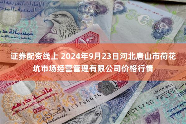 证券配资线上 2024年9月23日河北唐山市荷花坑市场经营管理有限公司价格行情