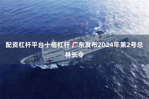 配资杠杆平台十倍杠杆 广东发布2024年第2号总林长令