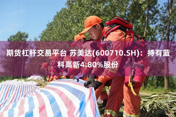 期货杠杆交易平台 苏美达(600710.SH)：持有蓝科高新4.80%股份