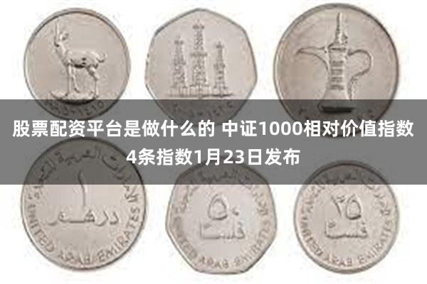 股票配资平台是做什么的 中证1000相对价值指数4条指数1月23日发布